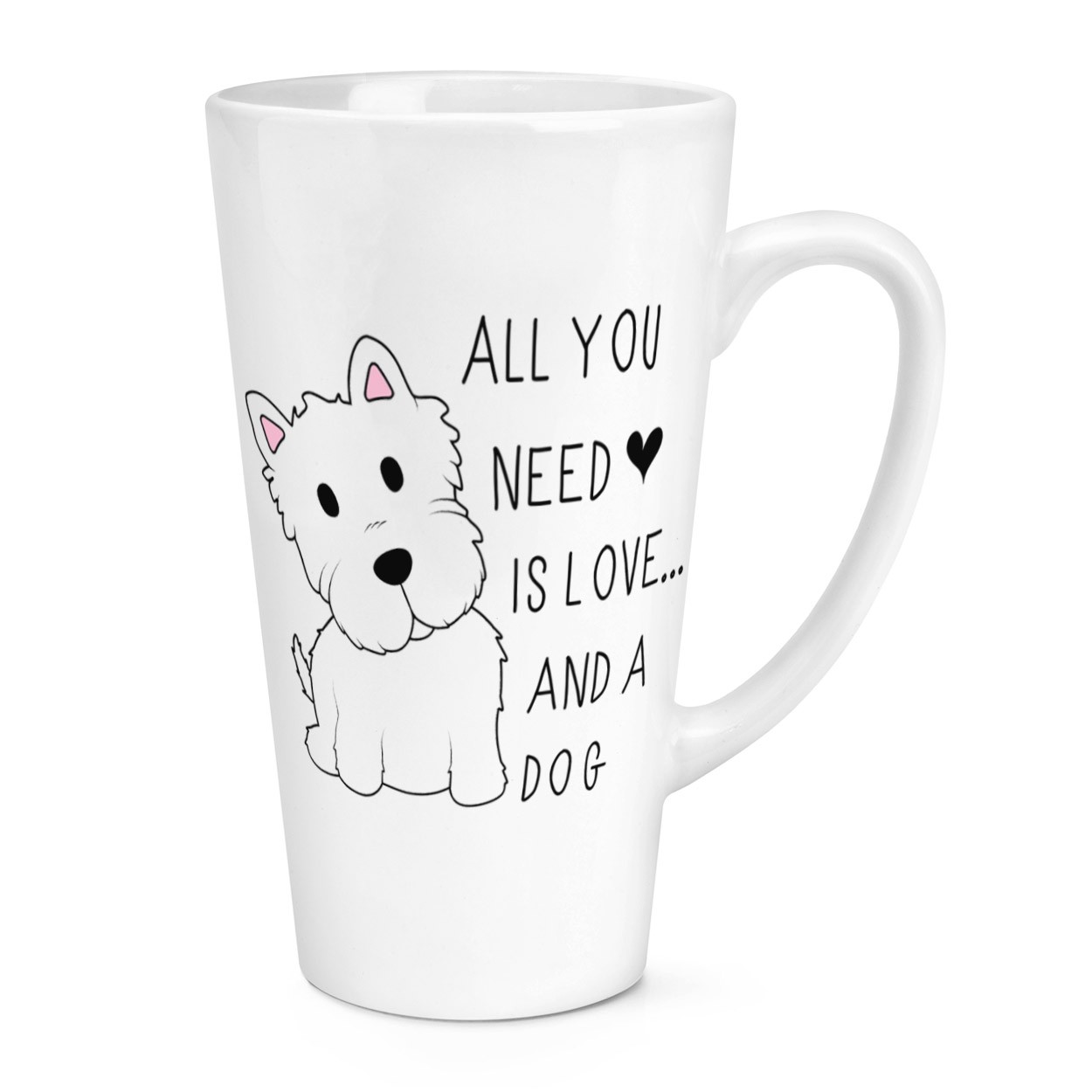 All You Need Is Love And A Dog 17oz Large Latte Mug Cup