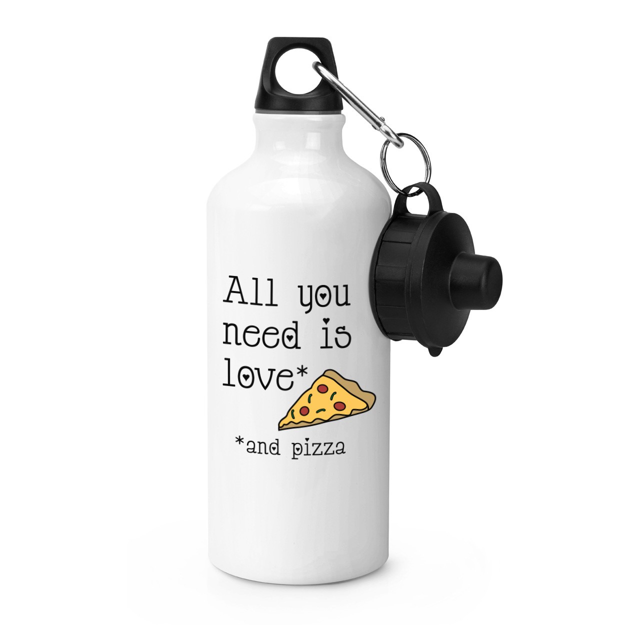 All You Need Is Love And Pizza Sports Bottle