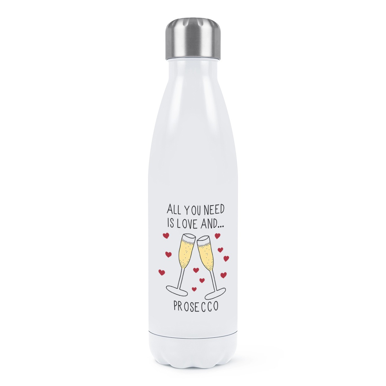All You Need Is Love And Prosecco Double Wall Water Bottle