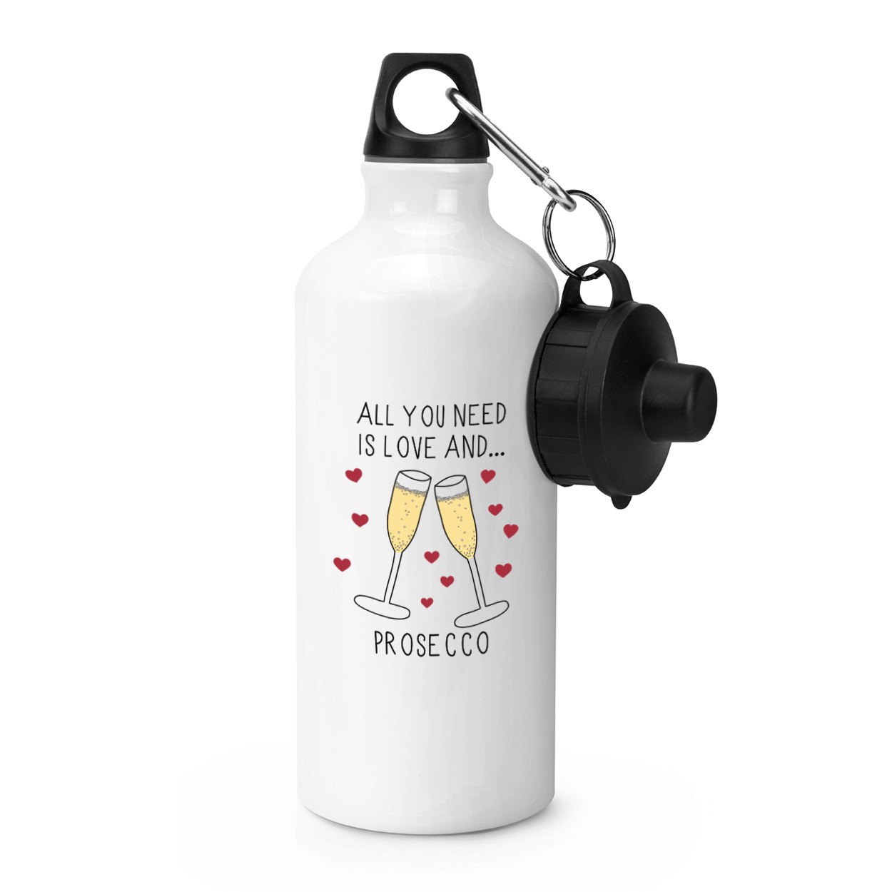 All You Need Is Love And Prosecco Sports Bottle