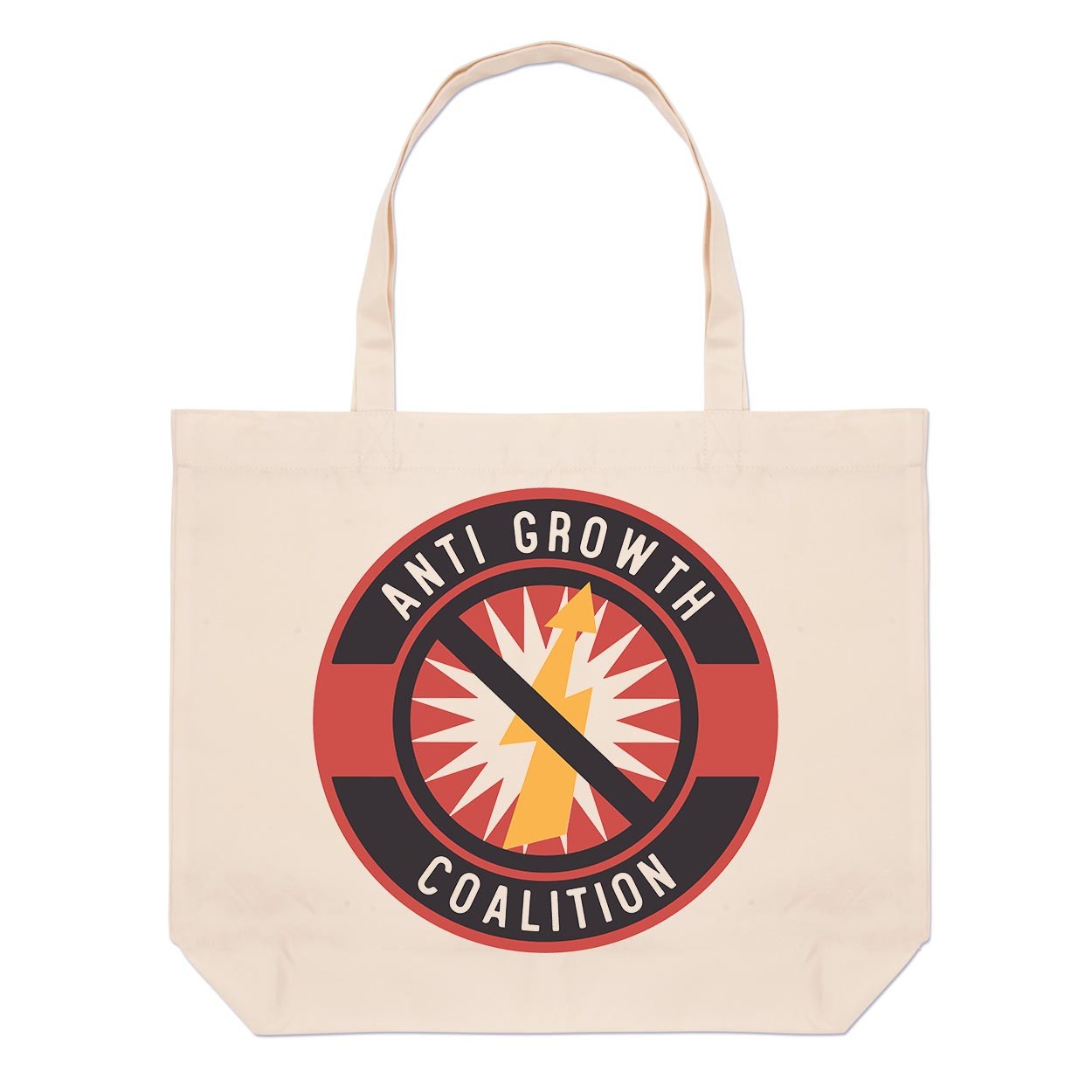 Anti Growth Coalition Large Beach Tote Bag