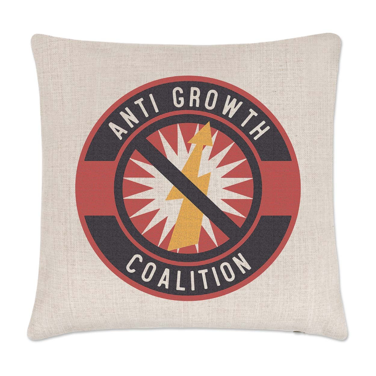 Anti Growth Coalition Cushion Cover