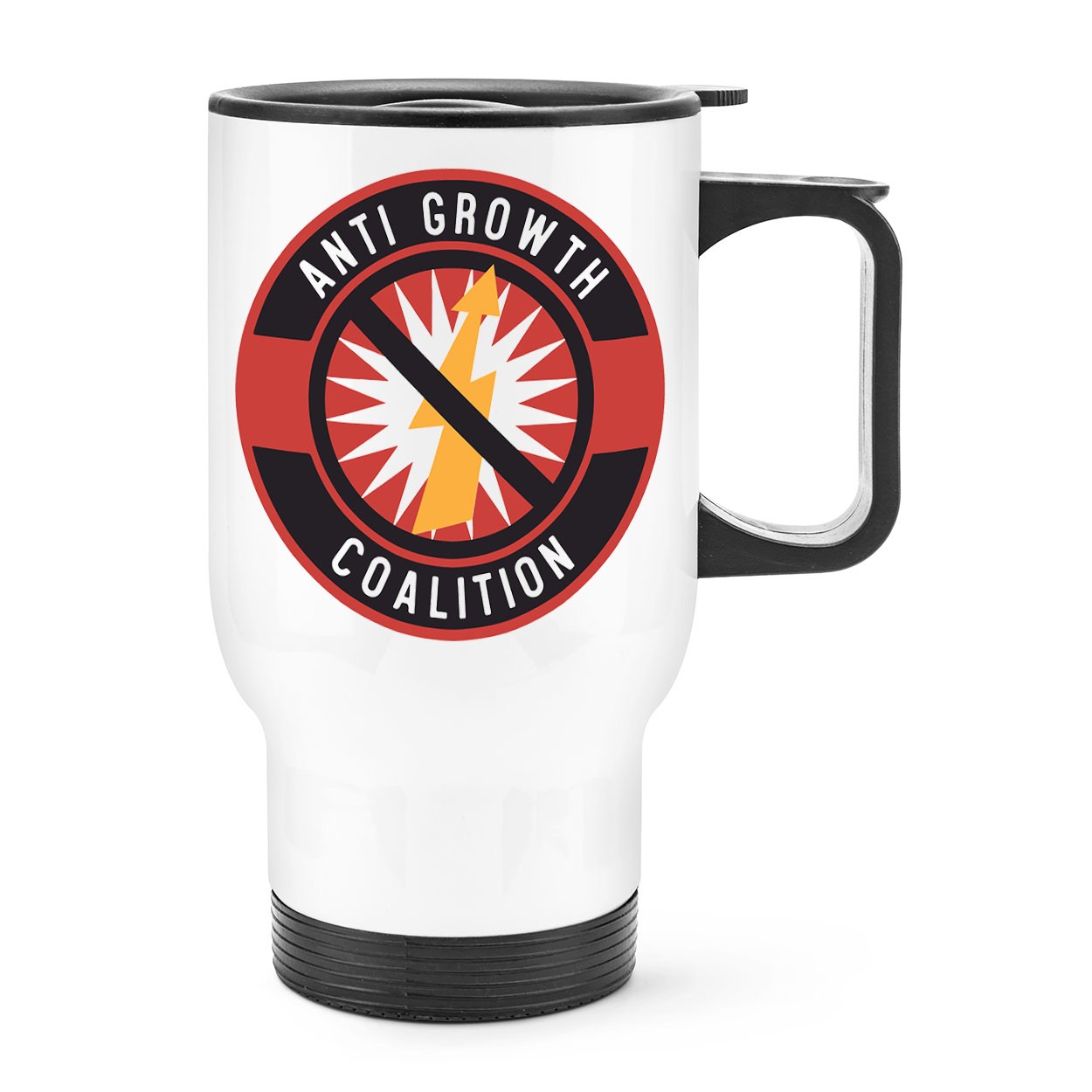 Anti Growth Coalition Travel Mug Cup With Handle