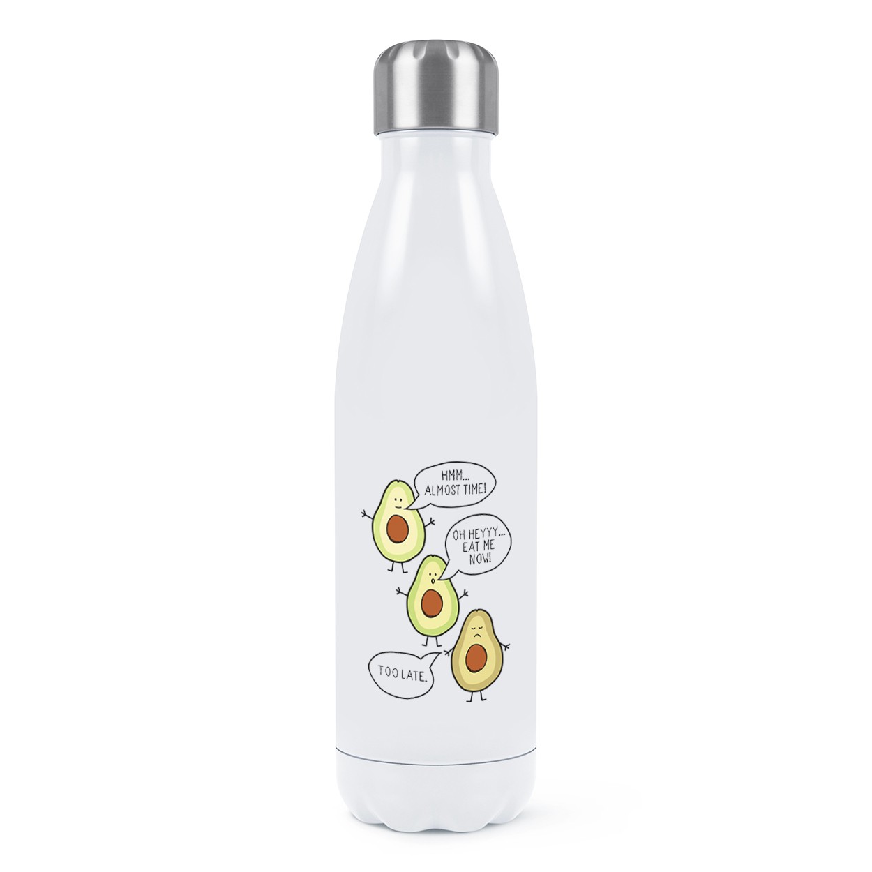 Avocado Eat Me Now Too Late Double Wall Water Bottle