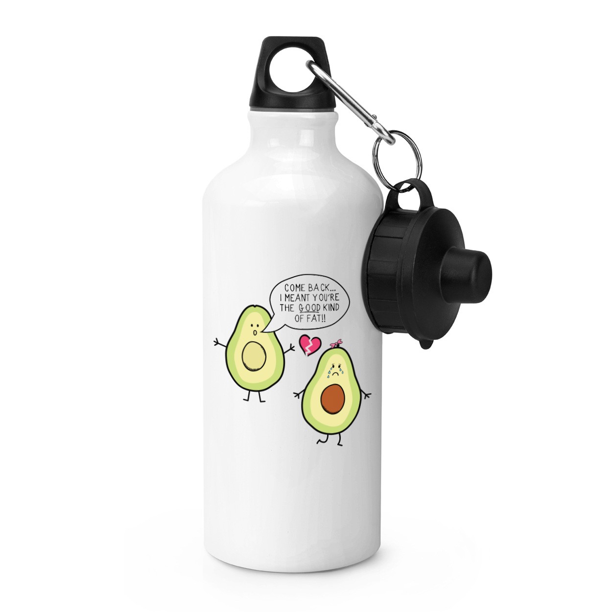 Avocado The Good Kind Of Fat Sports Bottle