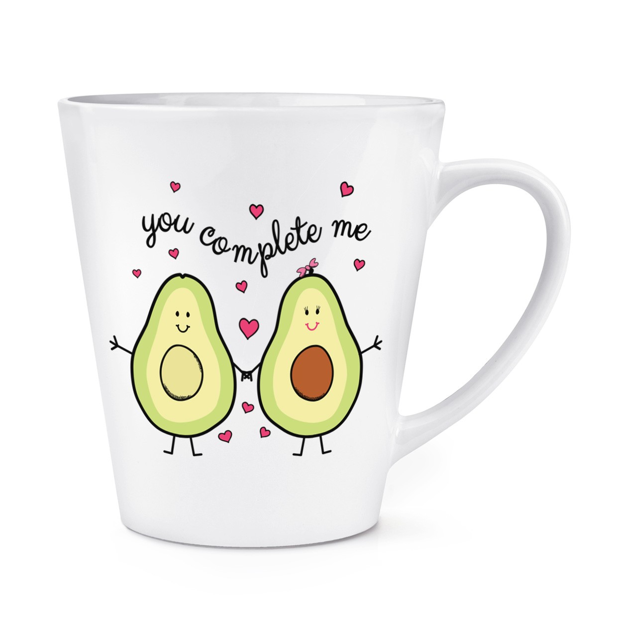Avocado You Complete Me 12oz Latte Mug Cup
