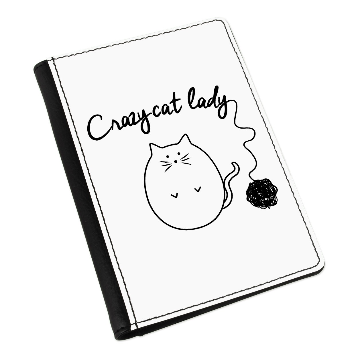 Ball Of Yarn Crazy Cat Lady Passport Holder Cover