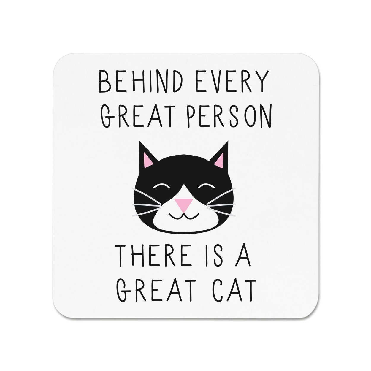Behind Every Great Person Is A Great Cat Fridge Magnet