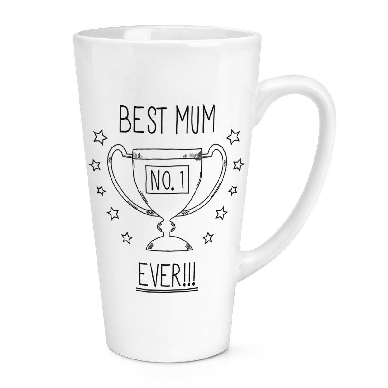 Best Mum Ever No.1 17oz Large Latte Mug Cup