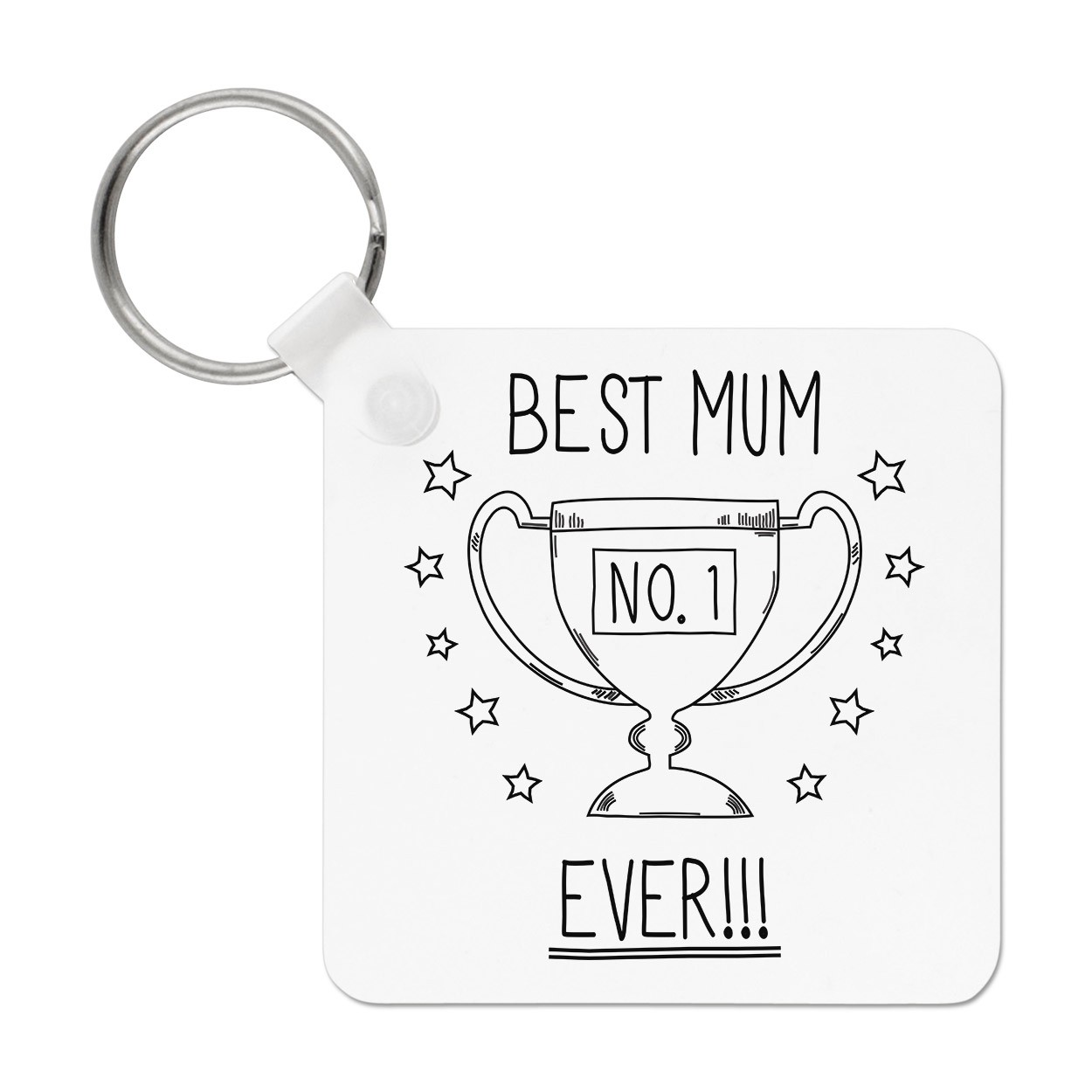 Best Mum Ever No.1 Keyring Key Chain