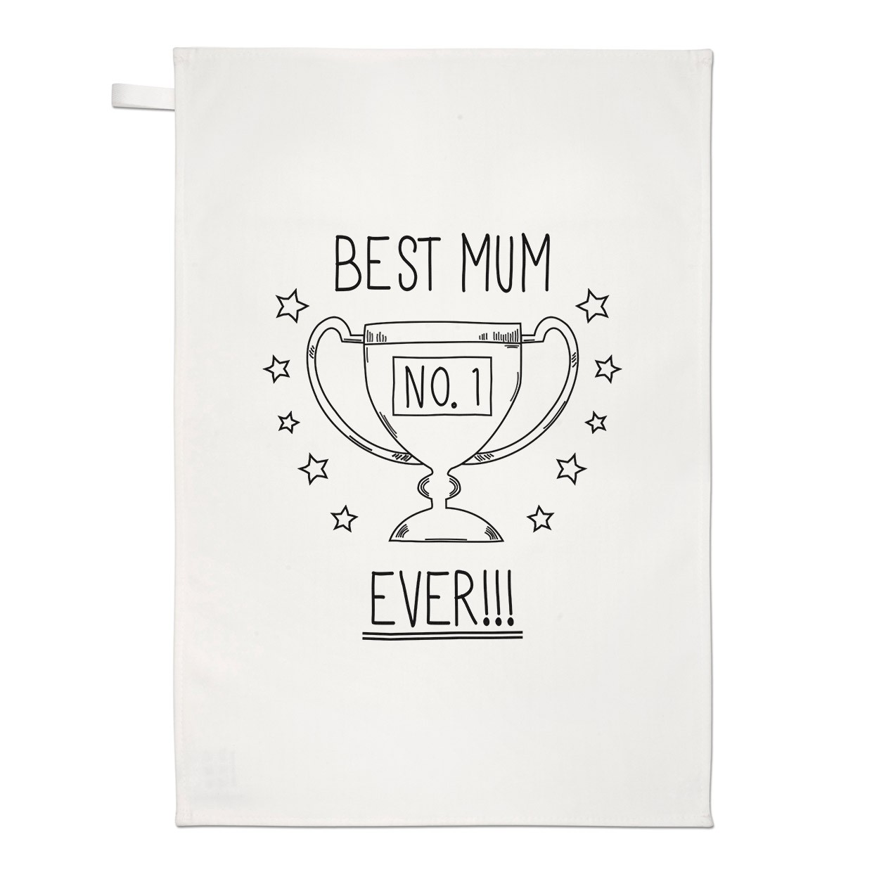 Best Mum Ever No.1 Tea Towel Dish Cloth