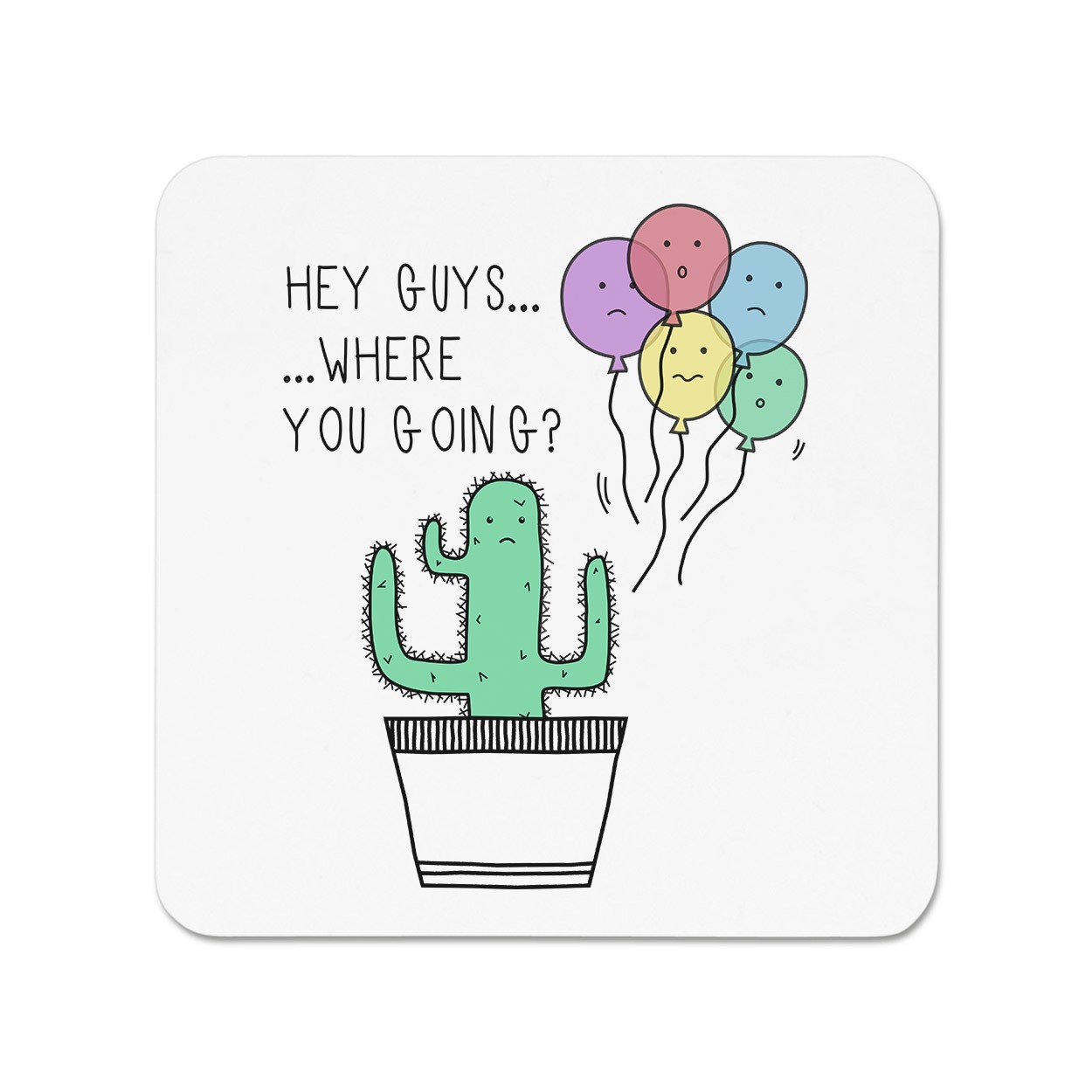 Cactus Hey Guys Where Are You Going Fridge Magnet