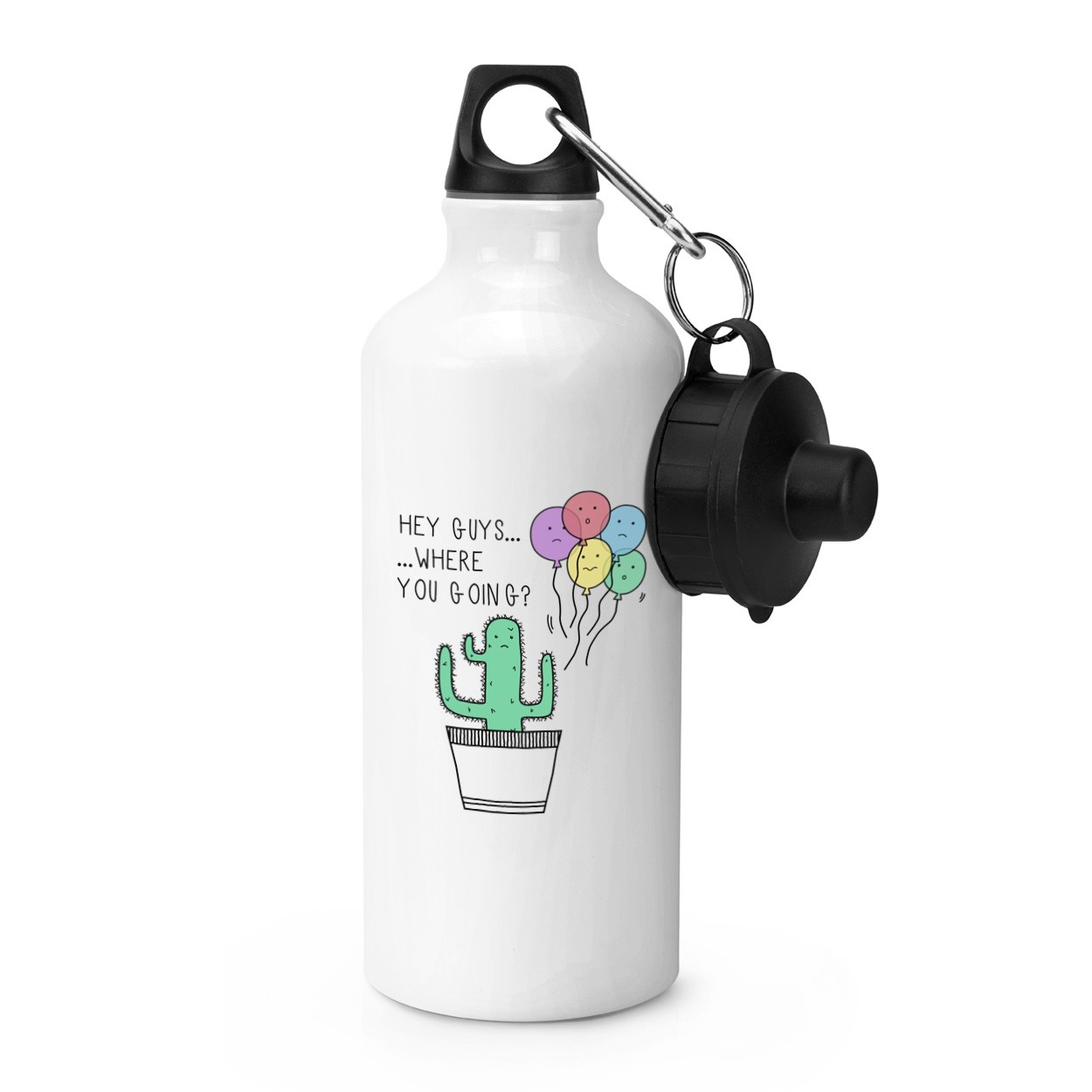 Cactus Hey Guys Where Are You Going Sports Bottle