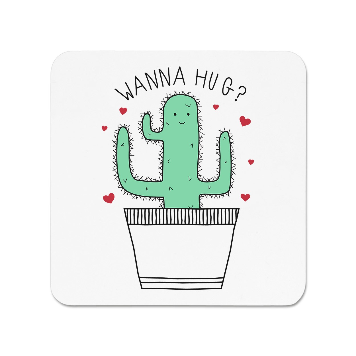 Cactus Wanna Hug Fridge Magnet