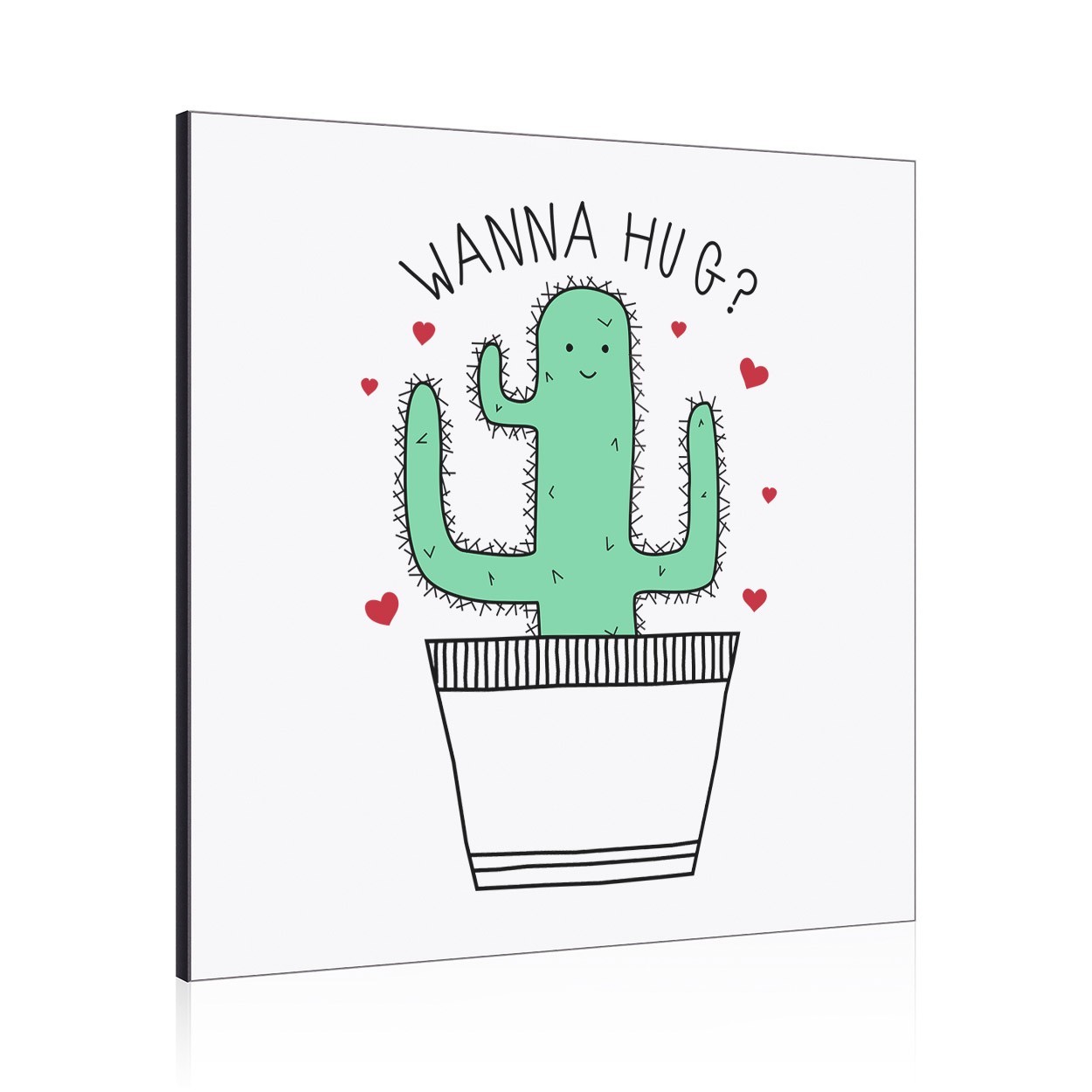Cactus Wanna Hug Wall Art Panel
