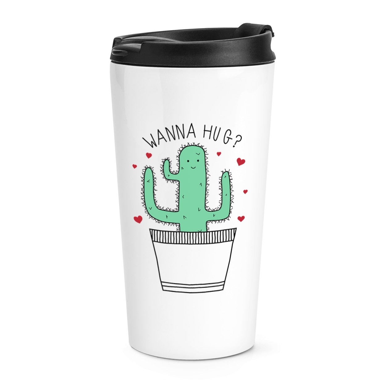 Cactus Wanna Hug Travel Mug Cup