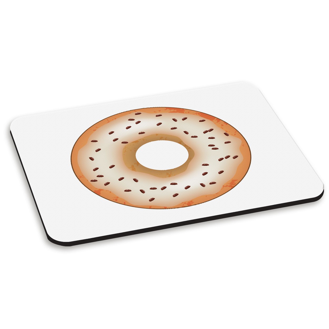 Coffee Glazed Doughnut Donut PC Computer Mouse Mat Pad