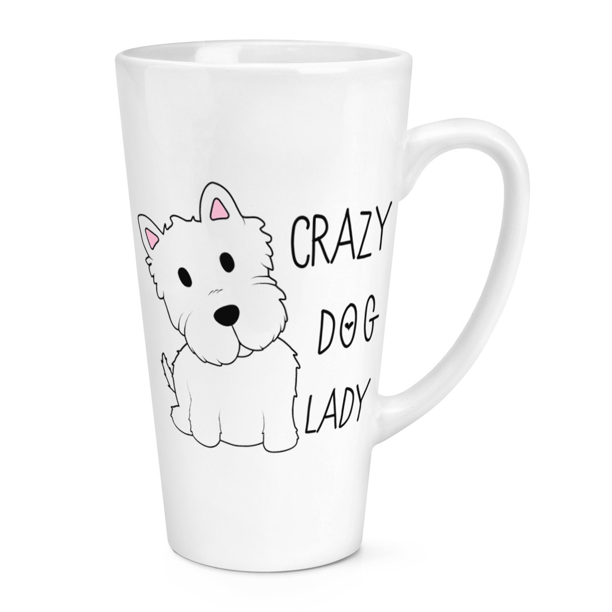 Crazy Dog Lady 17oz Large Latte Mug Cup