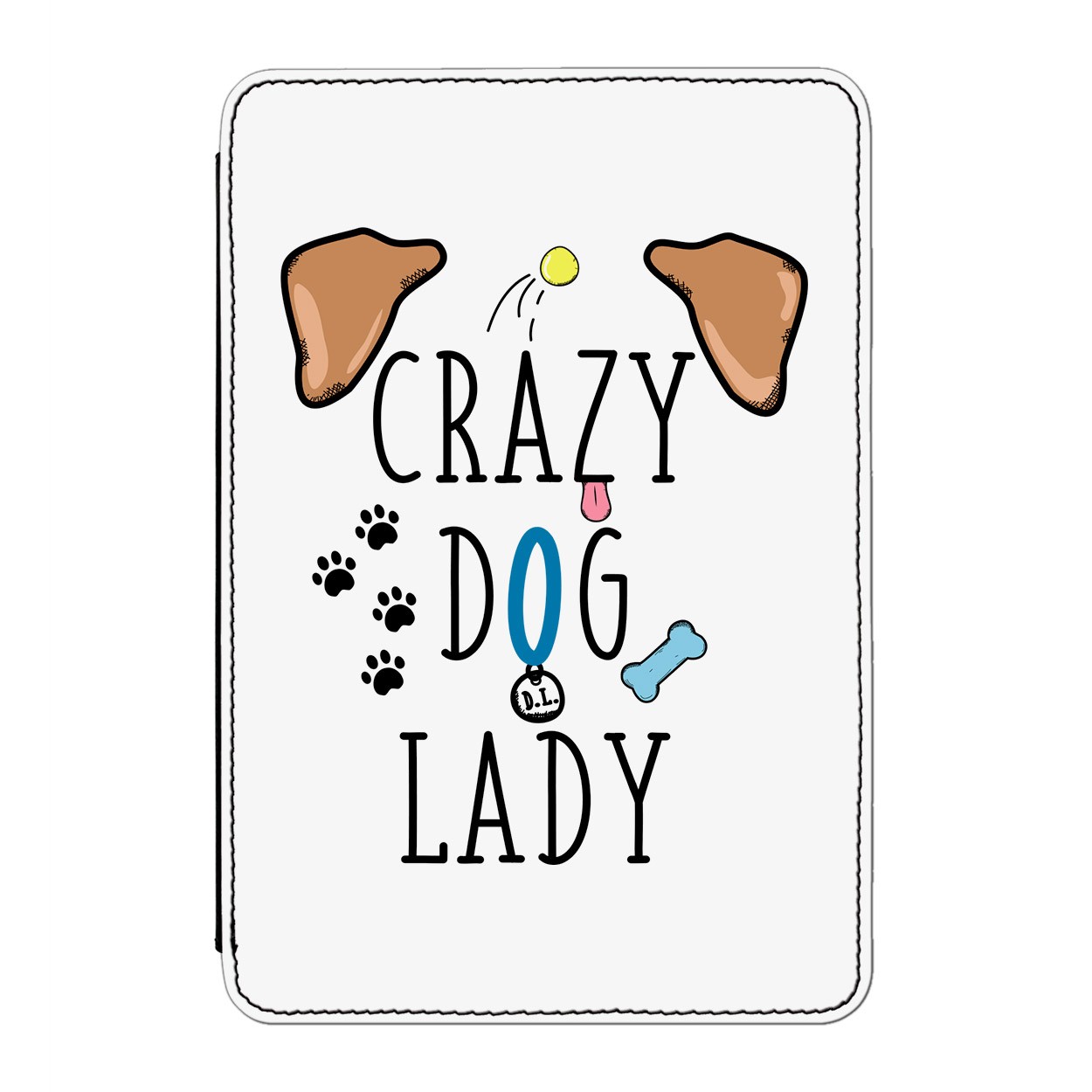 Crazy Dog Lady Brown Ears Case Cover for Kindle Paperwhite