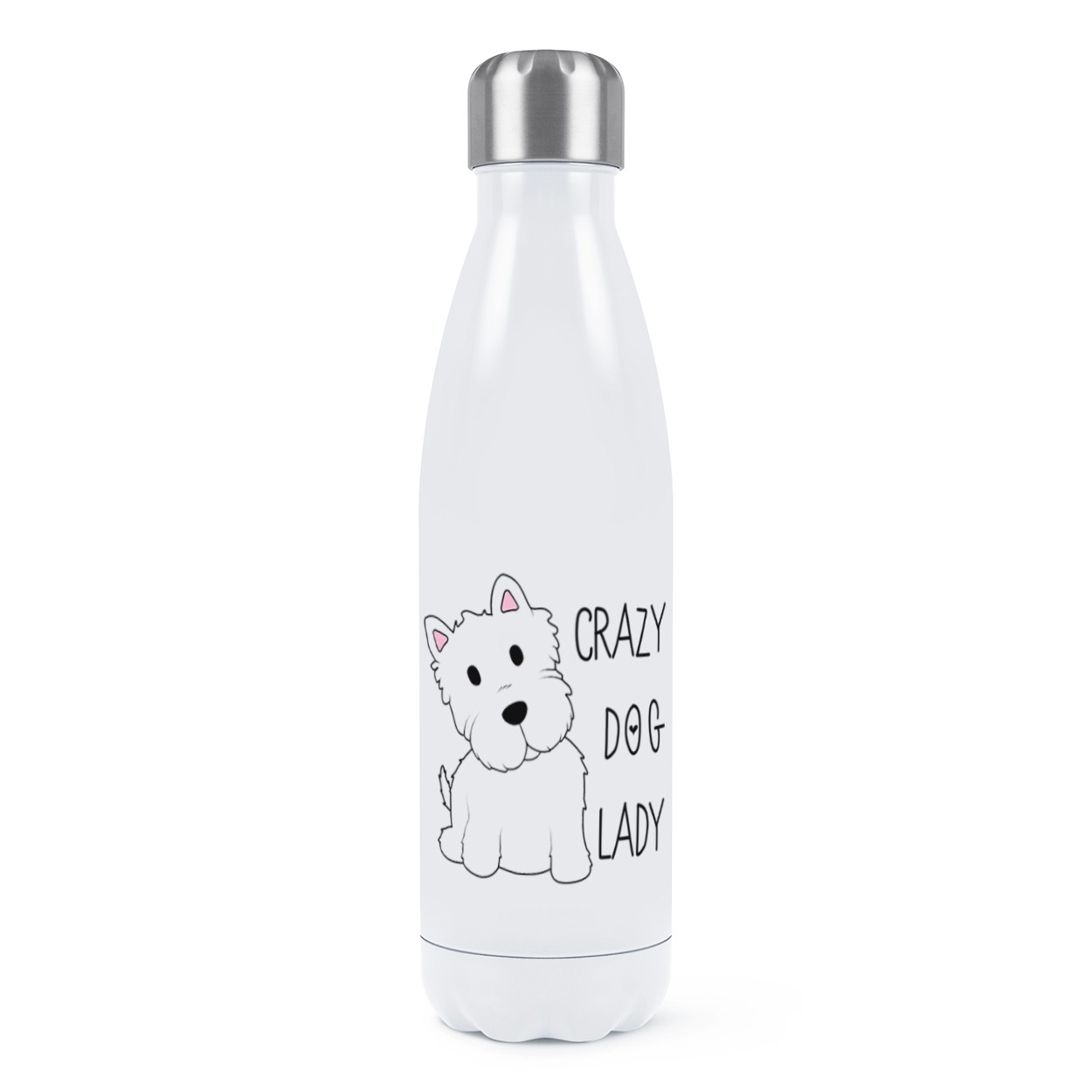 Crazy Dog Lady Double Wall Water Bottle