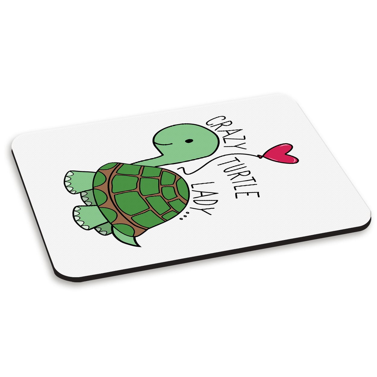 Crazy Turtle Lady PC Computer Mouse Mat Pad