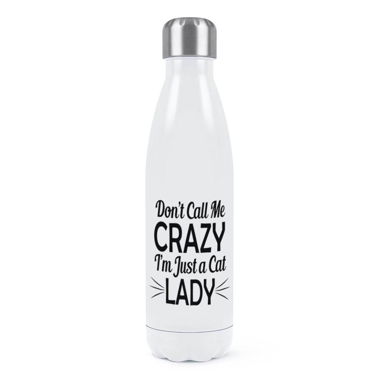 Don't Call Me Crazy I'm Just A Cat Lady Double Wall Water Bottle