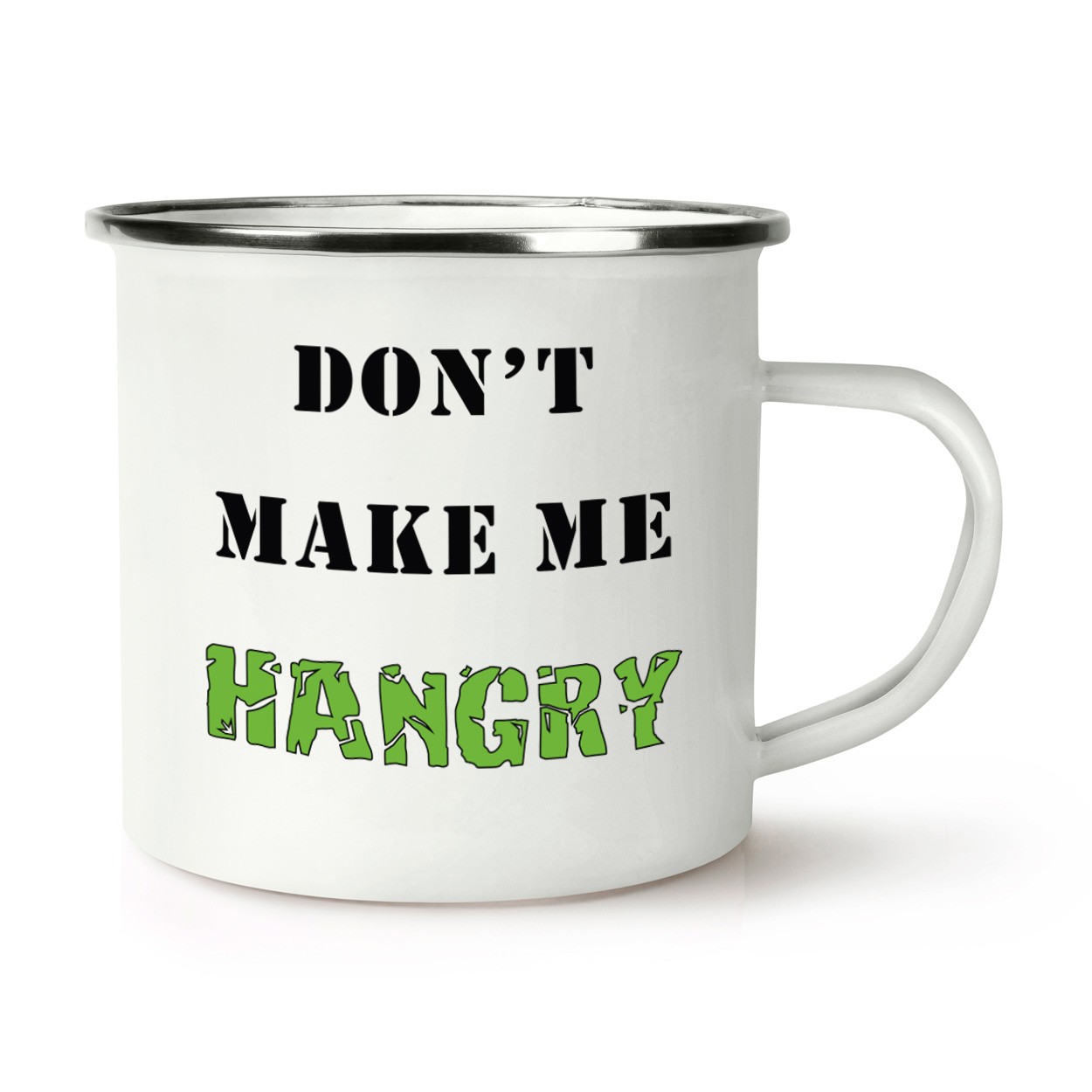 Don't Make Me Hangry Retro Enamel Mug Cup