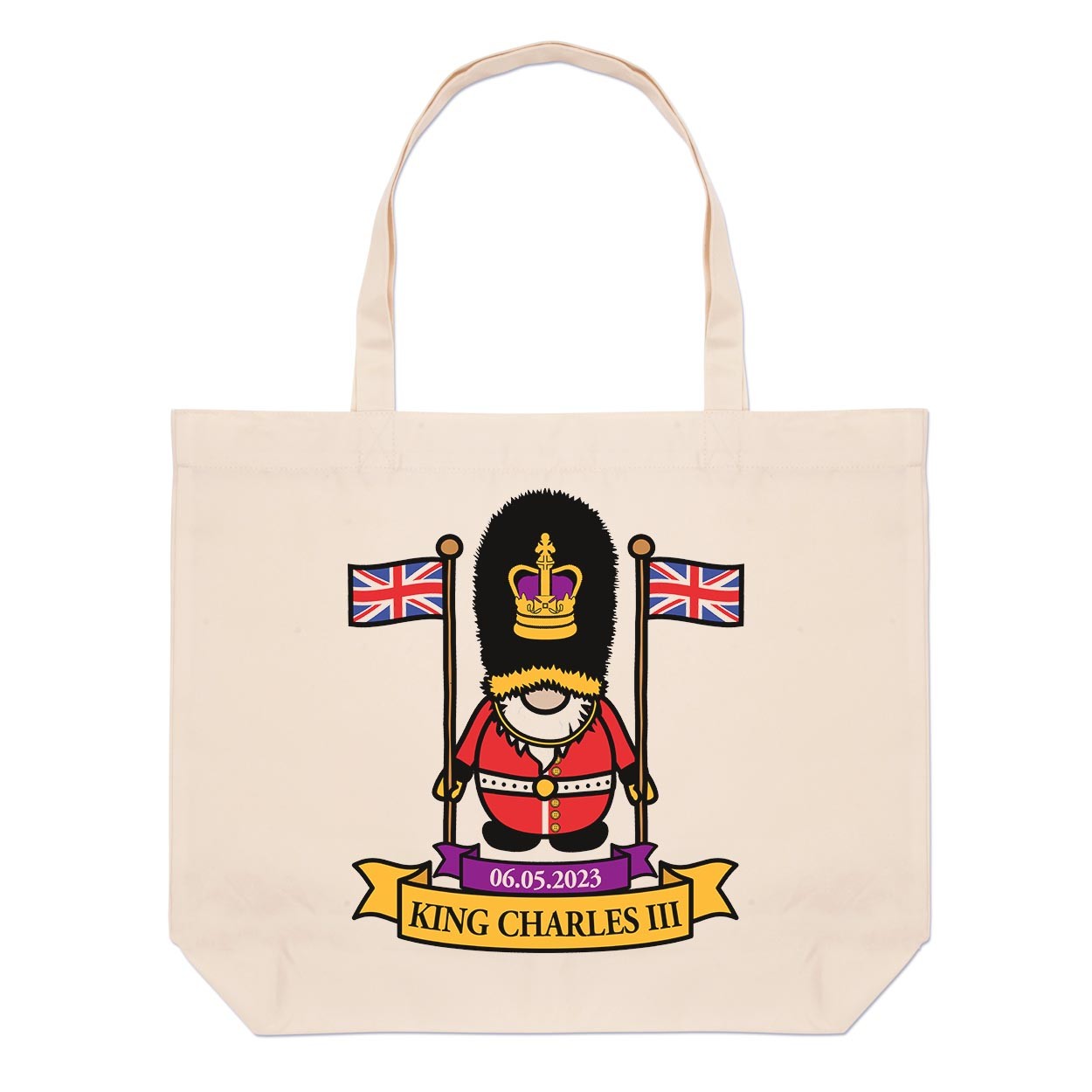 Gonk Beefeater Kings Guard Large Beach Tote Bag