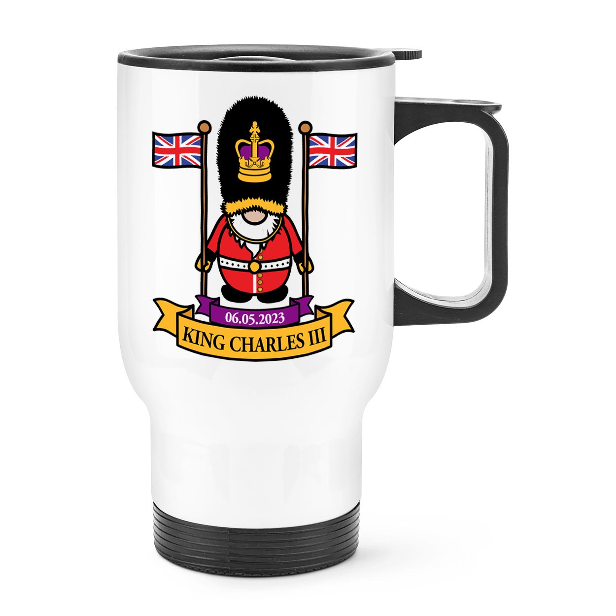 Gonk Beefeater Kings Guard Travel Mug Cup With Handle