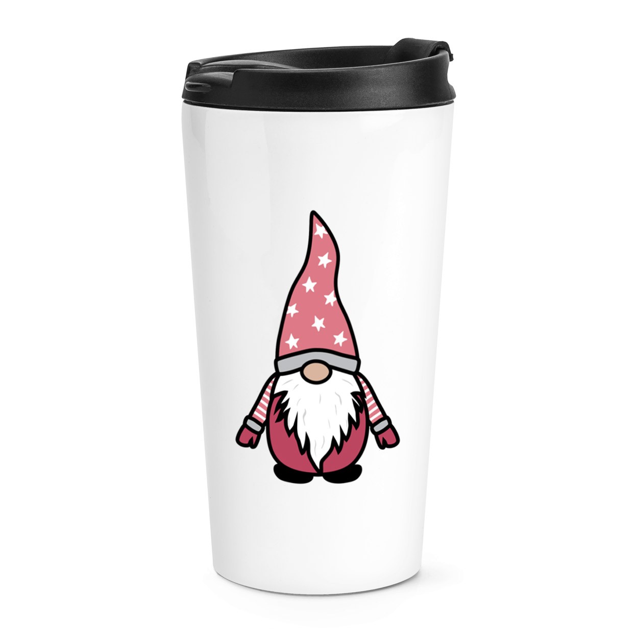 Gonk Gnome Pink Classic Scandi Travel Mug Cup