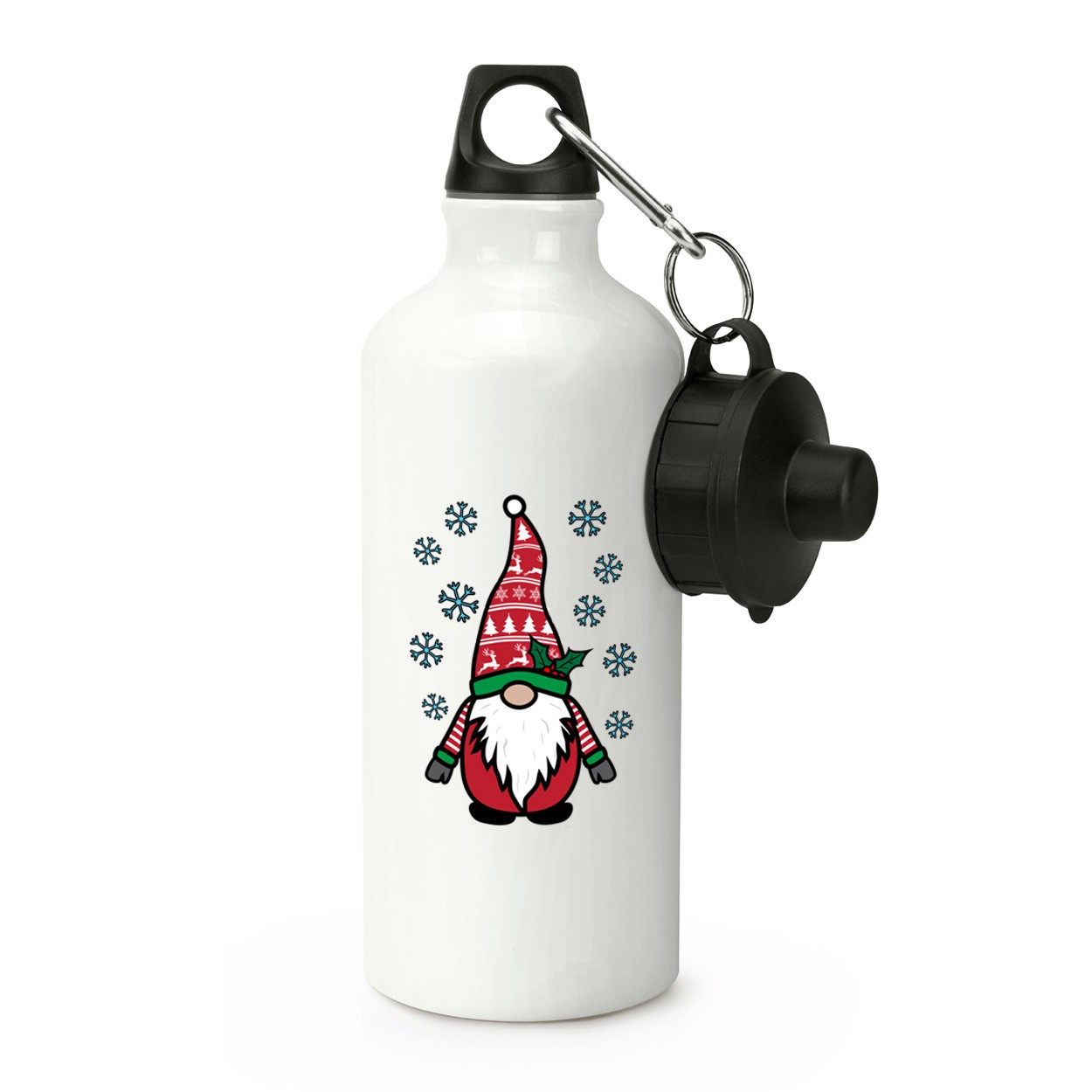 Gonk Gnome Red Festive Santa Christmas Sports Bottle