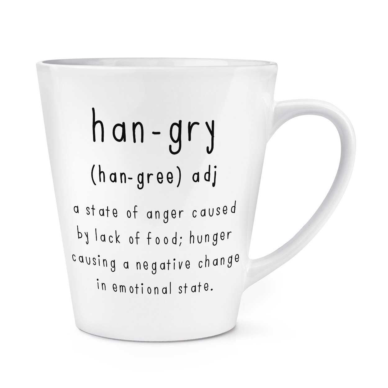 Hangry Definition 12oz Latte Mug Cup