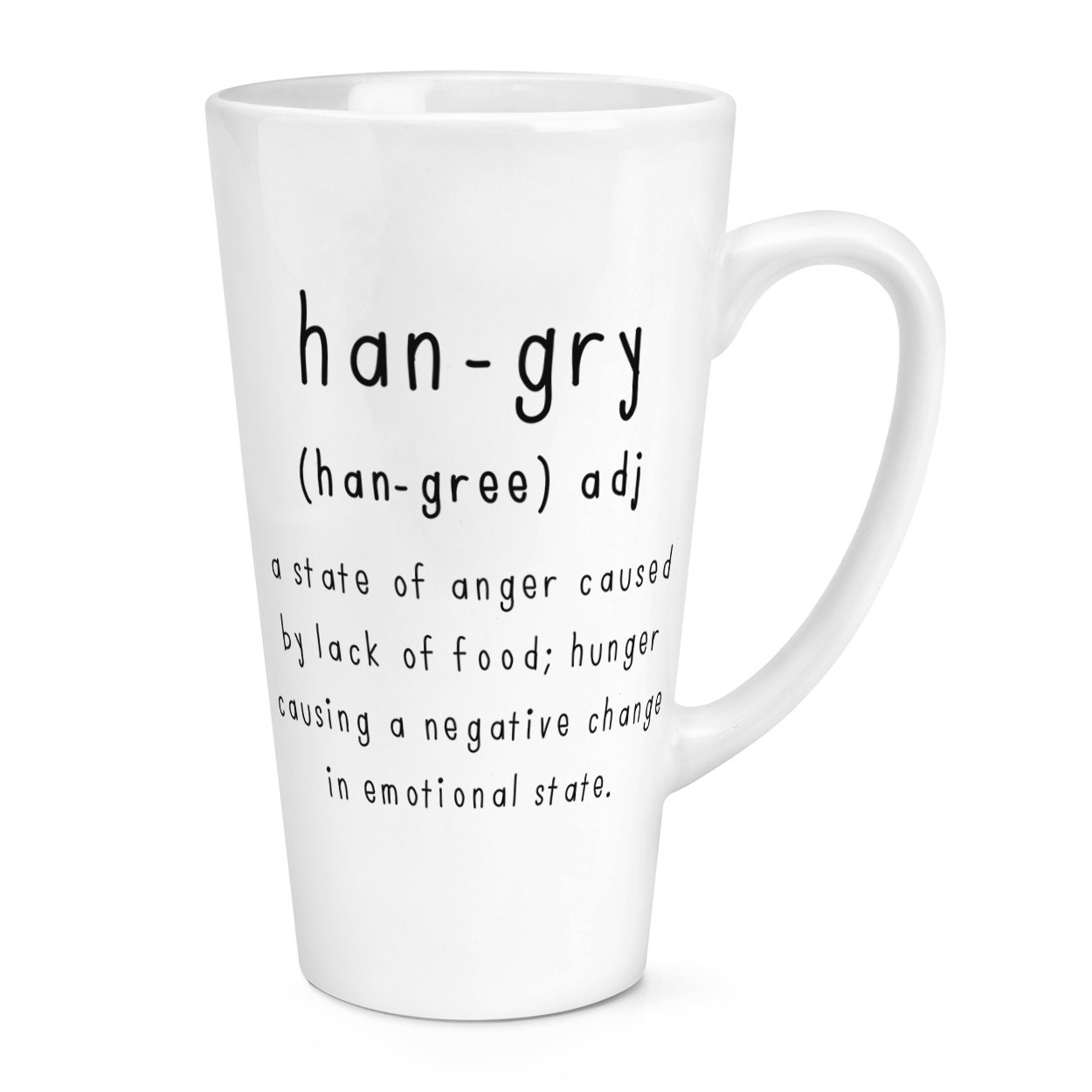 Hangry Definition 17oz Large Latte Mug Cup