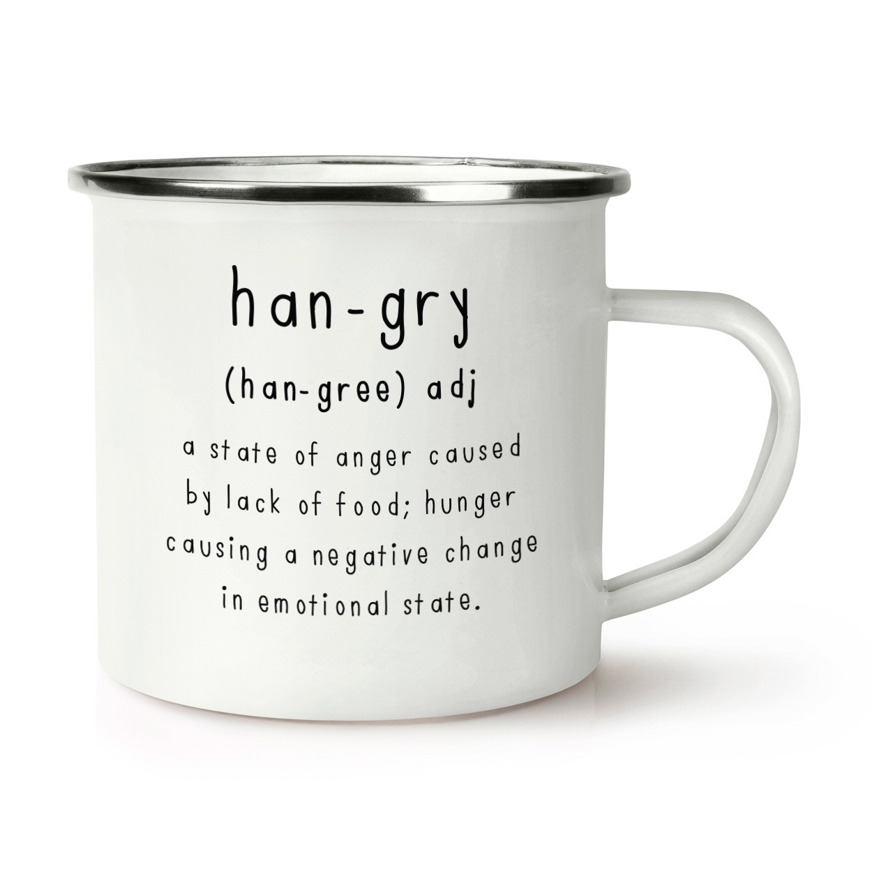 Hangry Definition Retro Enamel Mug Cup