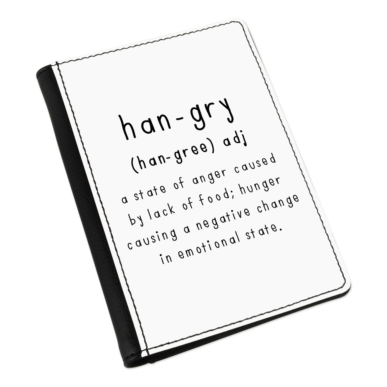 Hangry Definition Passport Holder Cover