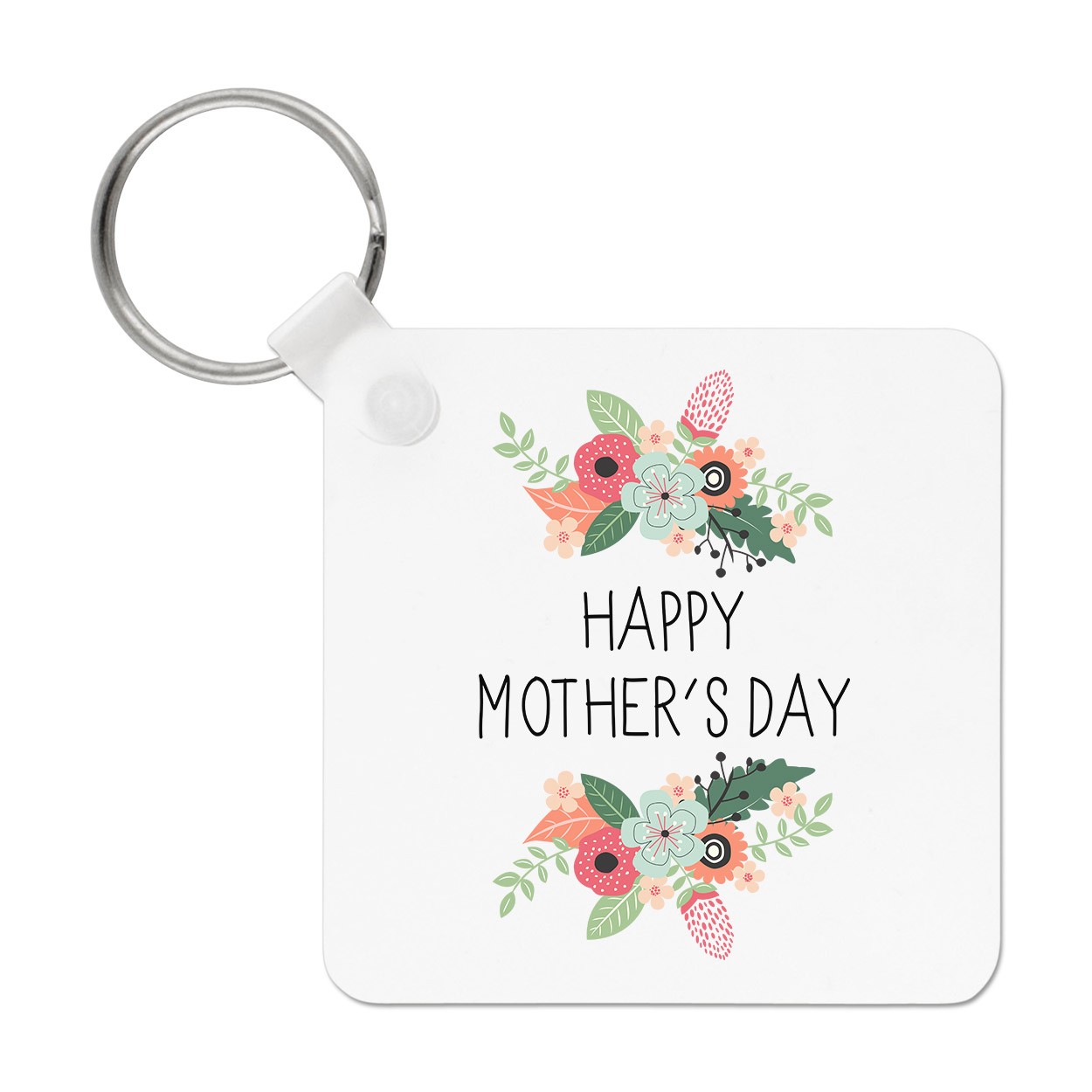 Happy Mother's Day Flowers Keyring Key Chain