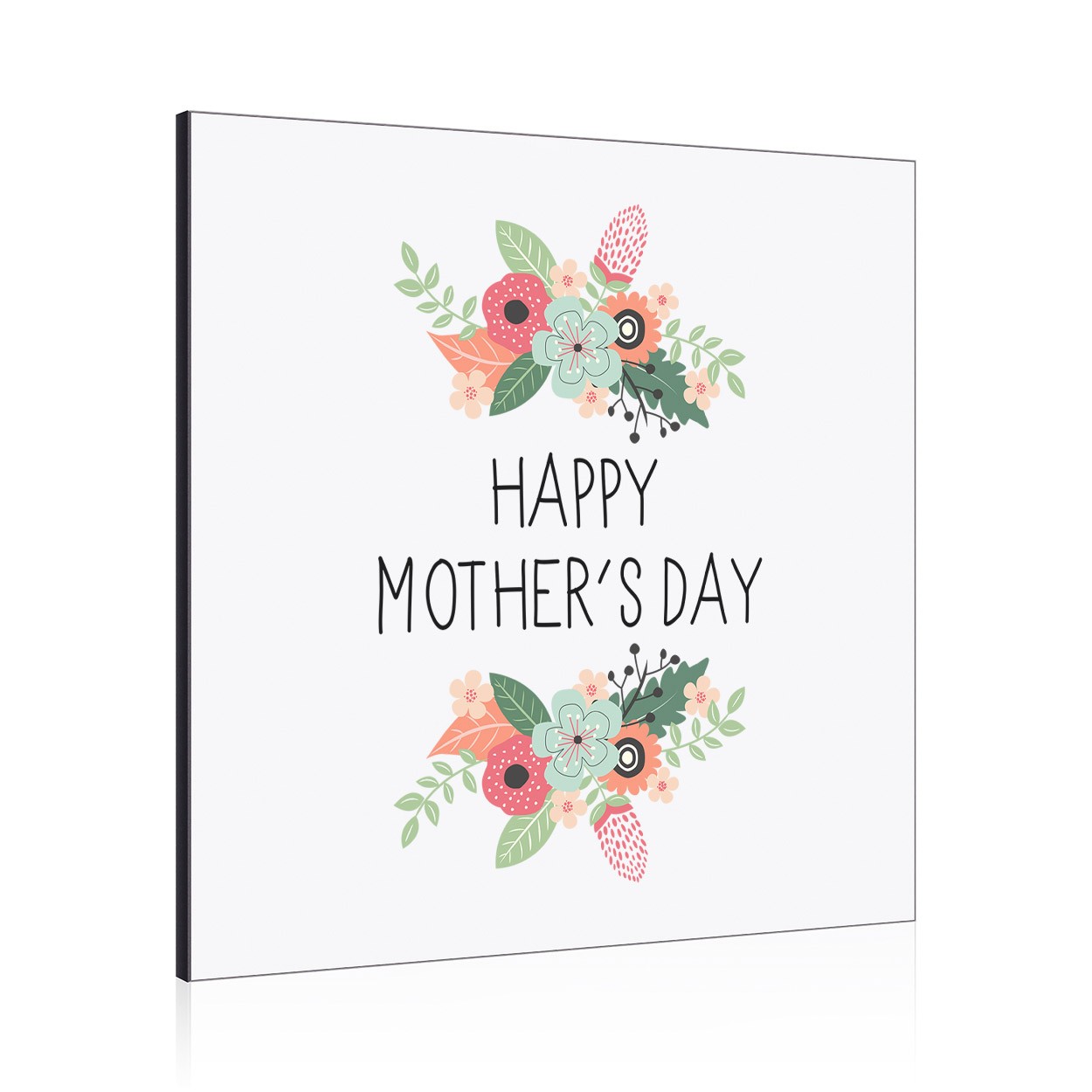 Happy Mother's Day Flowers Wall Art Panel