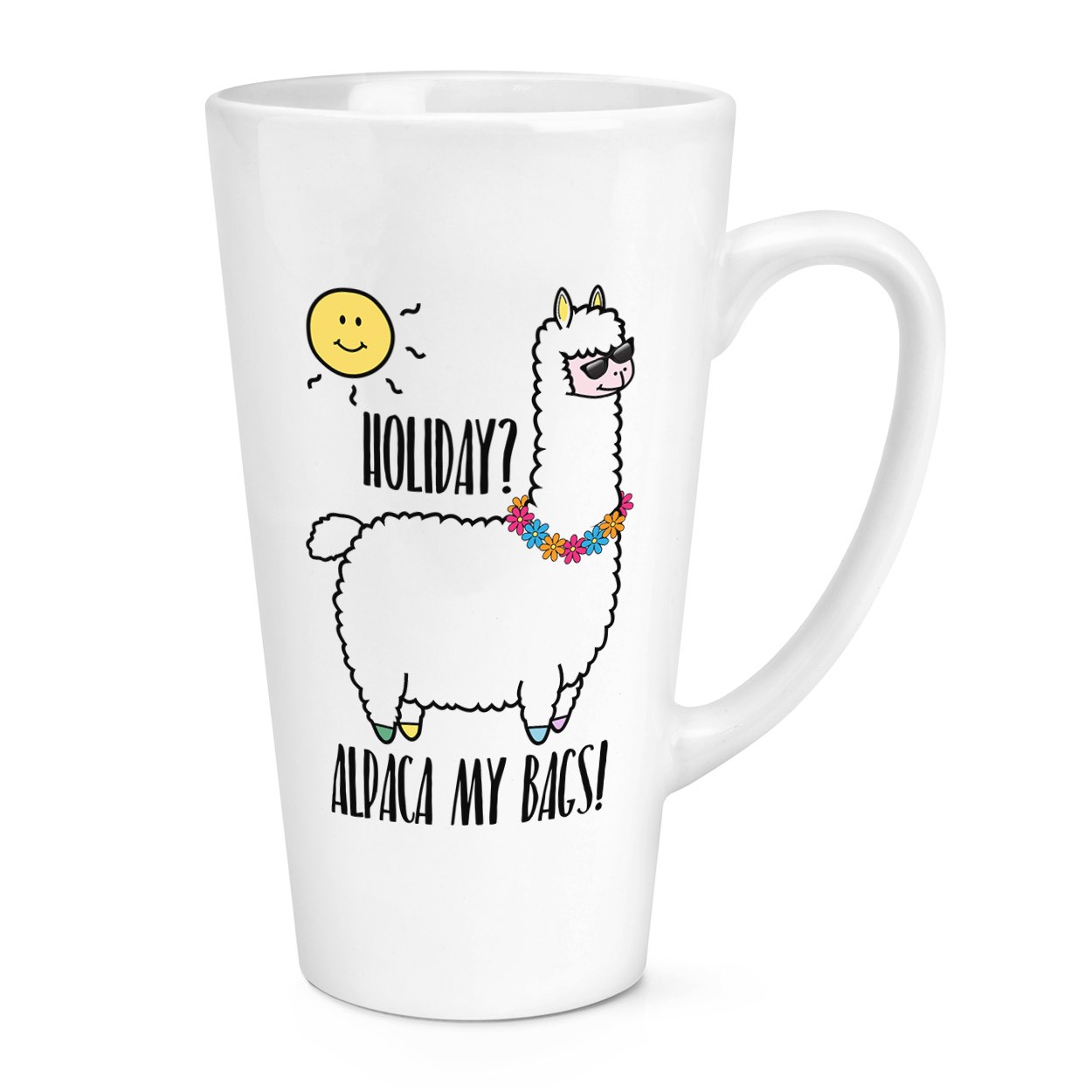 Holiday Alpaca My Bags 17oz Large Latte Mug Cup