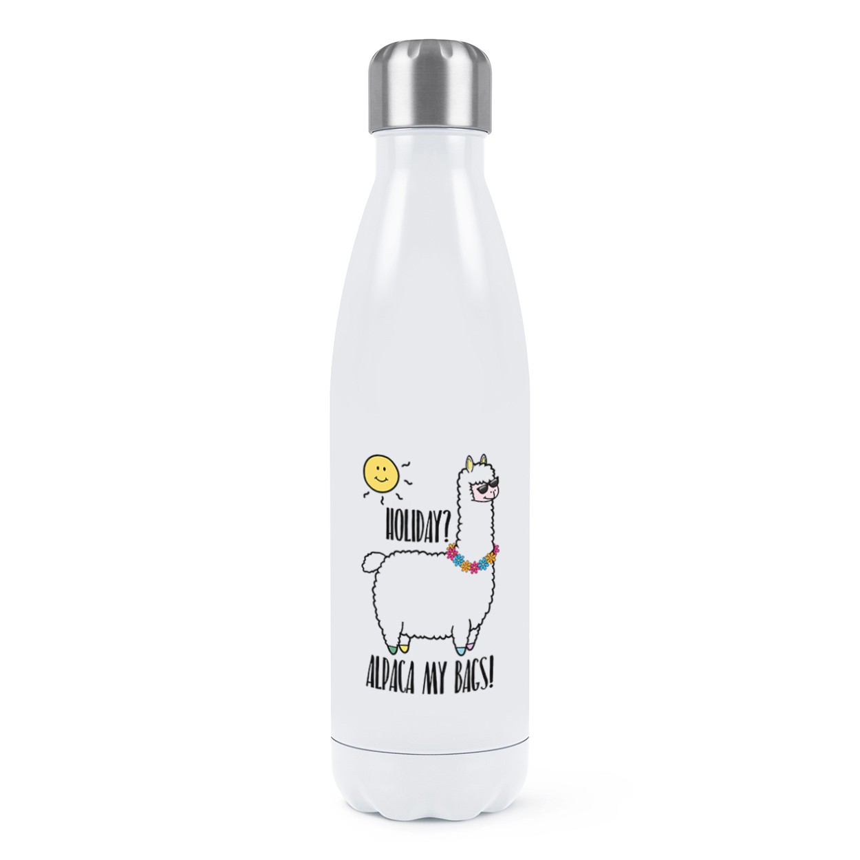 Holiday Alpaca My Bags Double Wall Water Bottle