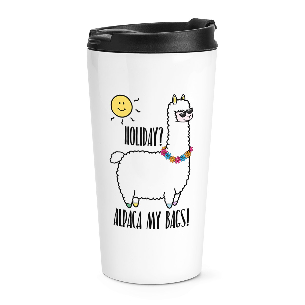 Holiday Alpaca My Bags Travel Mug Cup