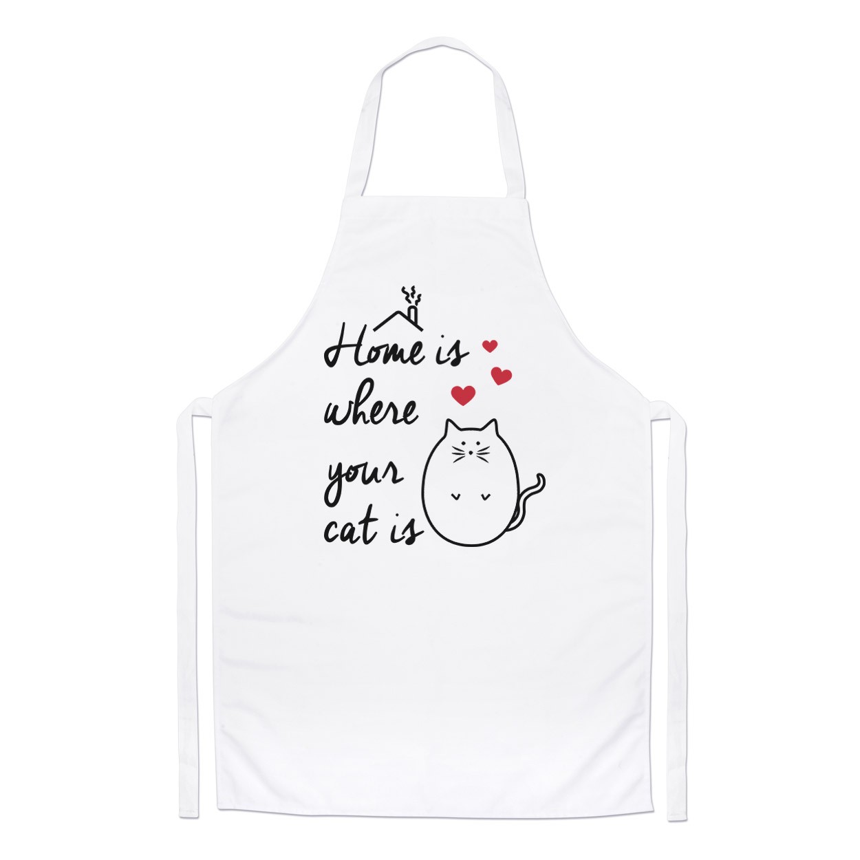 Home Is Where Your Cat Is Chefs Apron