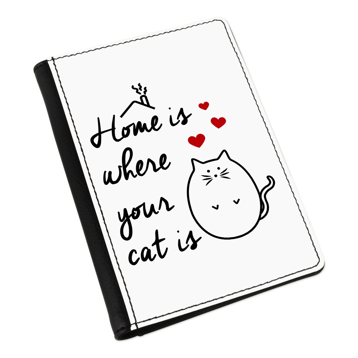 Home Is Where Your Cat Is Passport Holder Cover