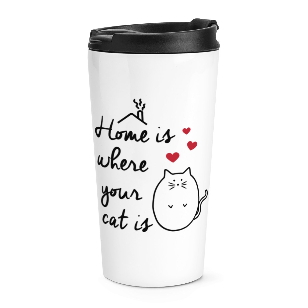 Home Is Where Your Cat Is Travel Mug Cup