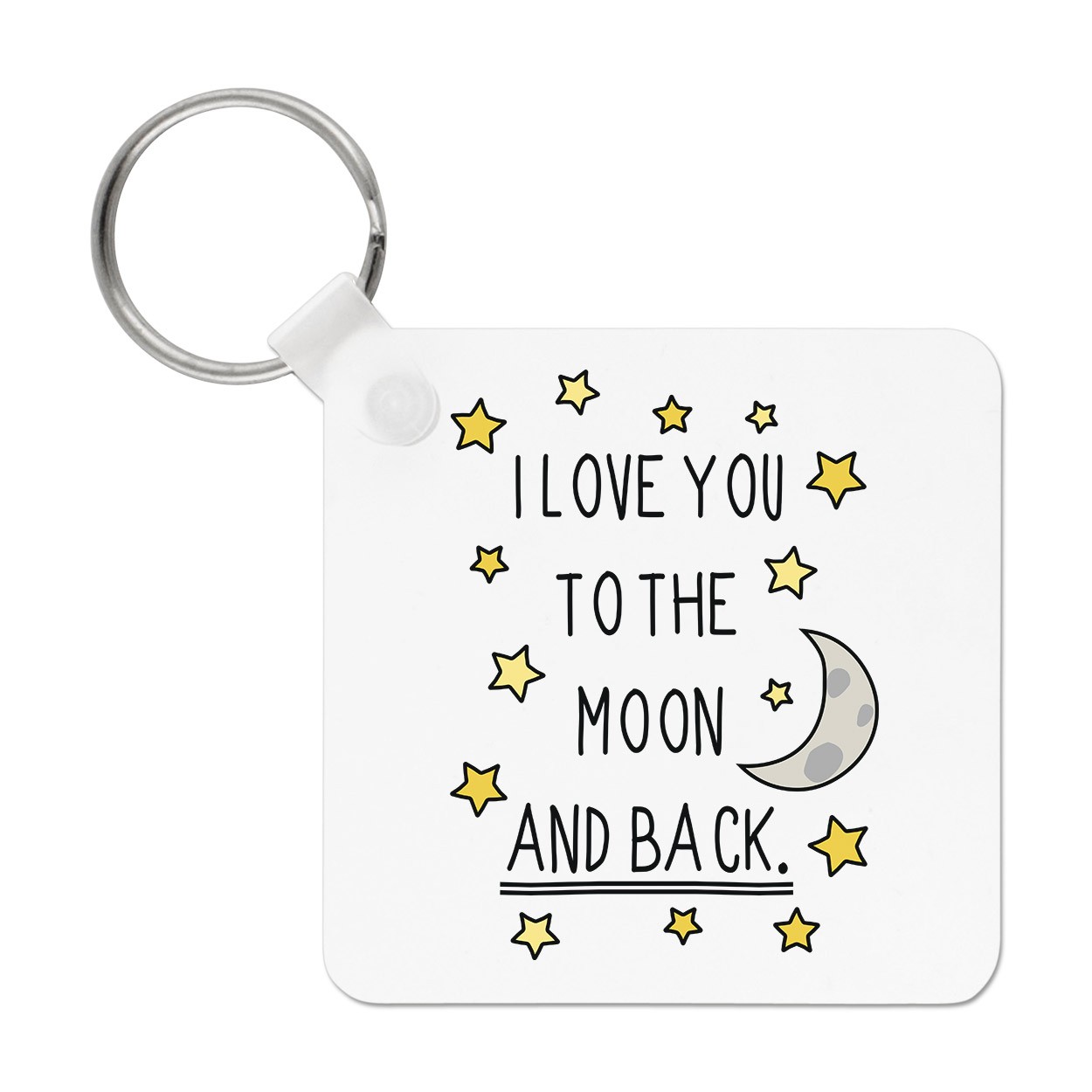 I Love You To The Moon And Back Keyring Key Chain