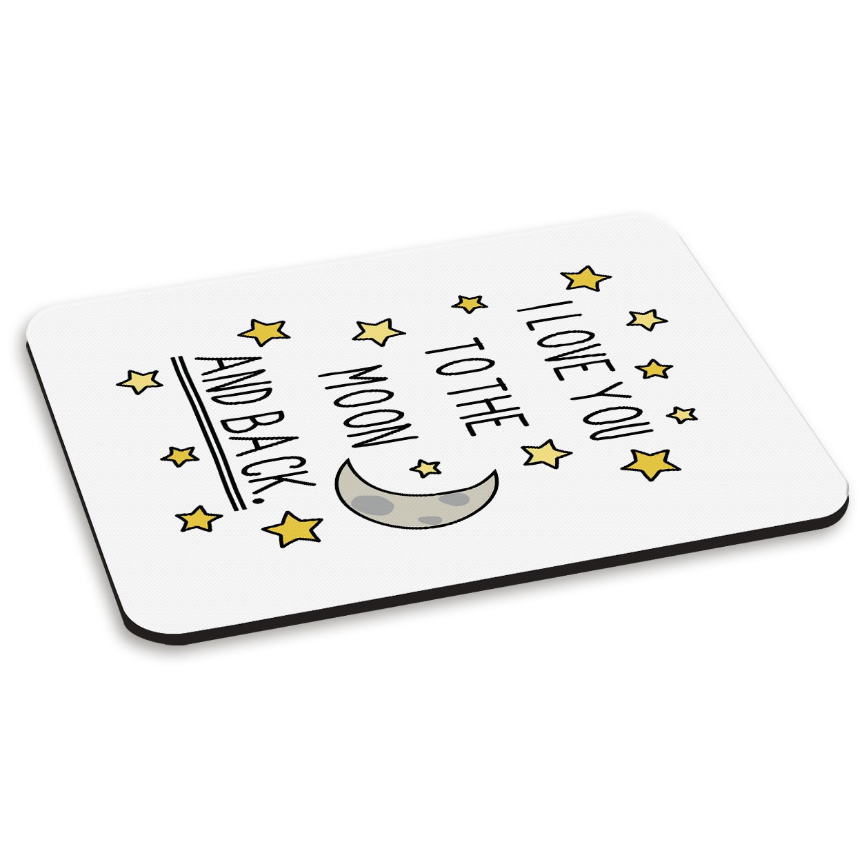 I Love You To The Moon And Back PC Computer Mouse Mat Pad