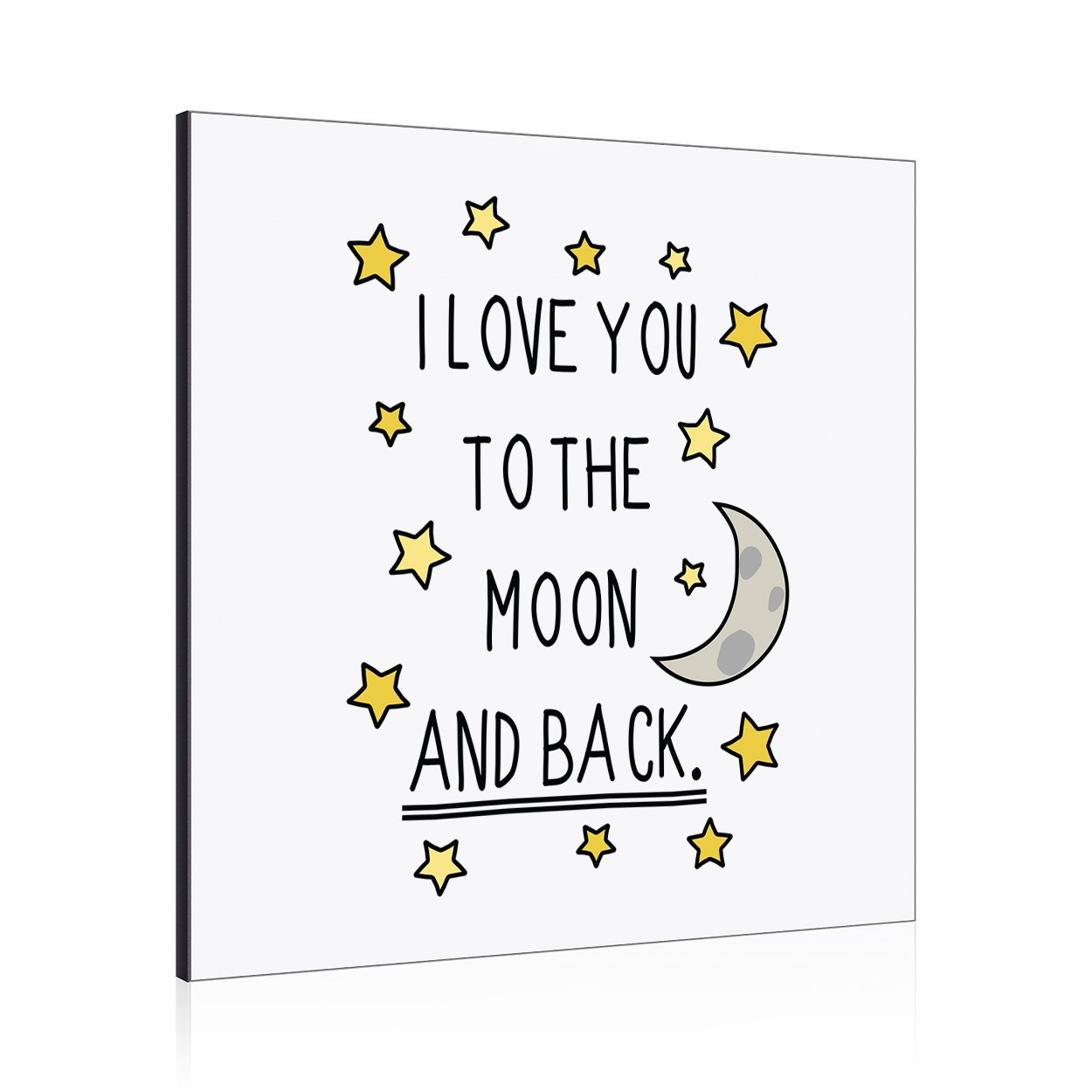 I Love You To The Moon And Back Wall Art Panel