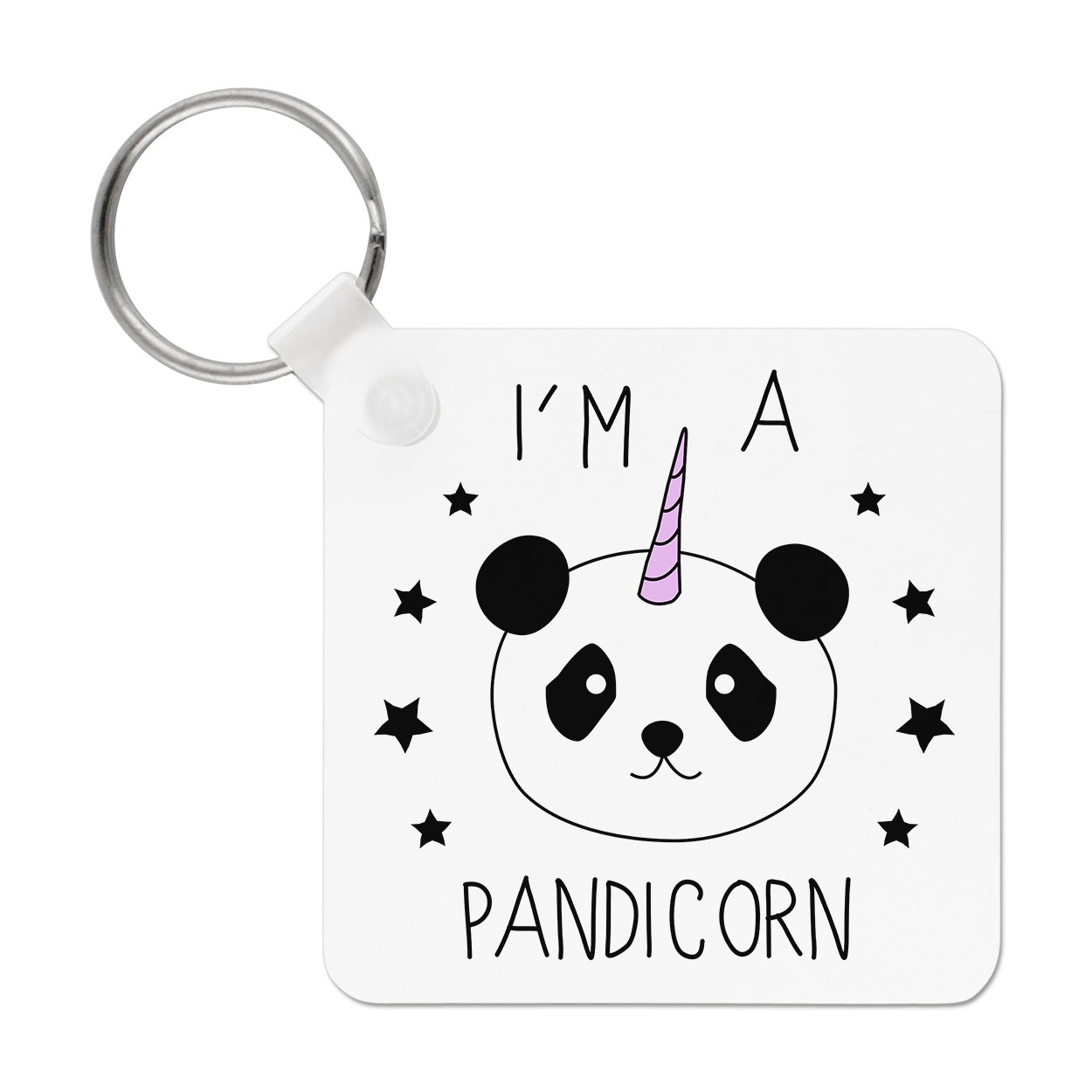 I'm A Pandicorn Unicorn Keyring Key Chain