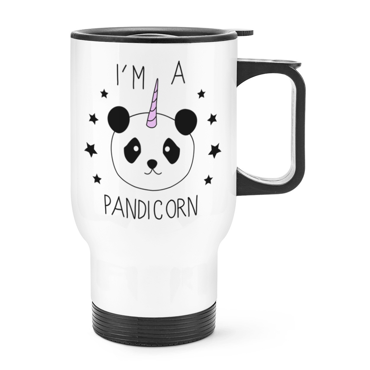 I'm A Pandicorn Unicorn Travel Mug Cup With Handle