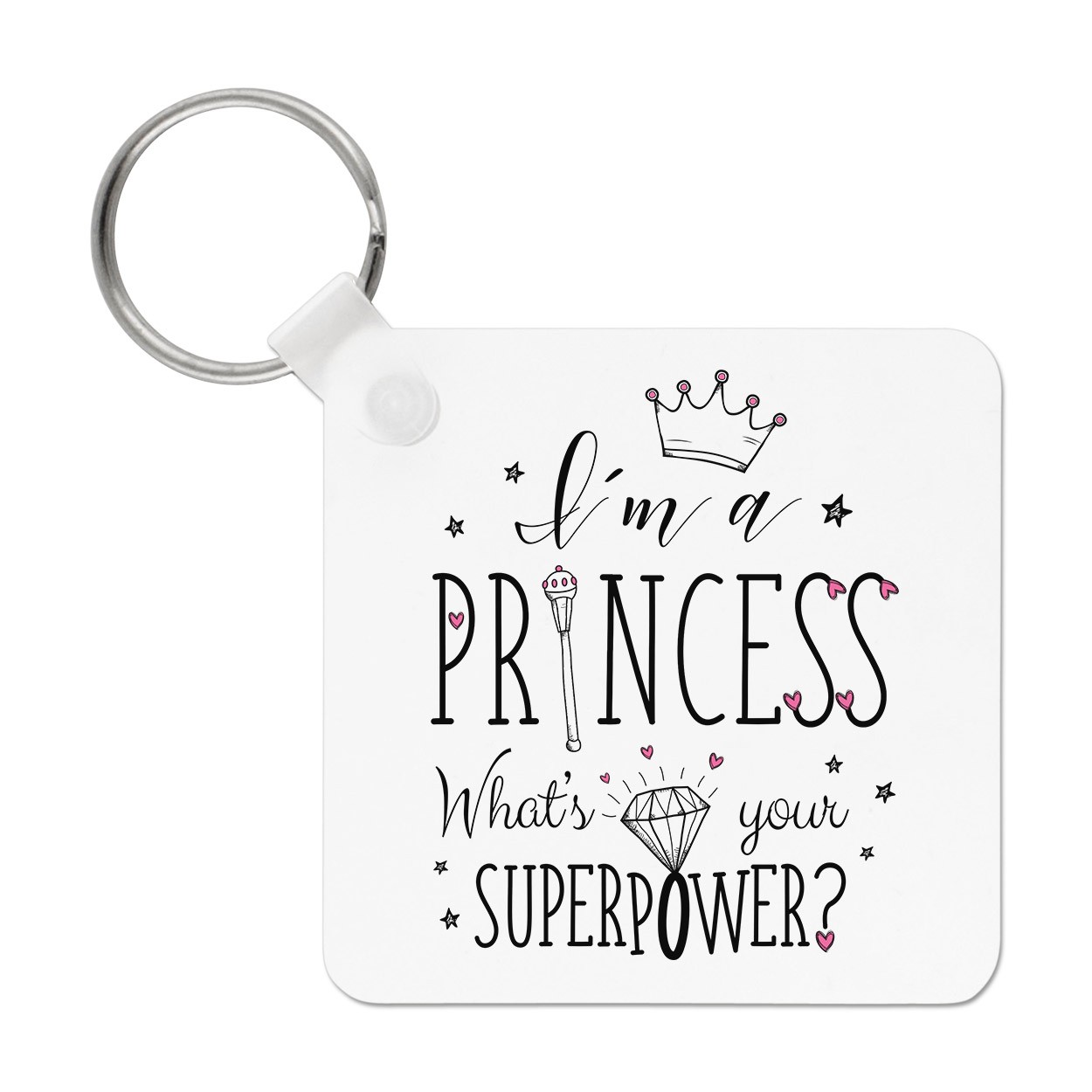 I'm A Princess What's Your Superpower Keyring Key Chain