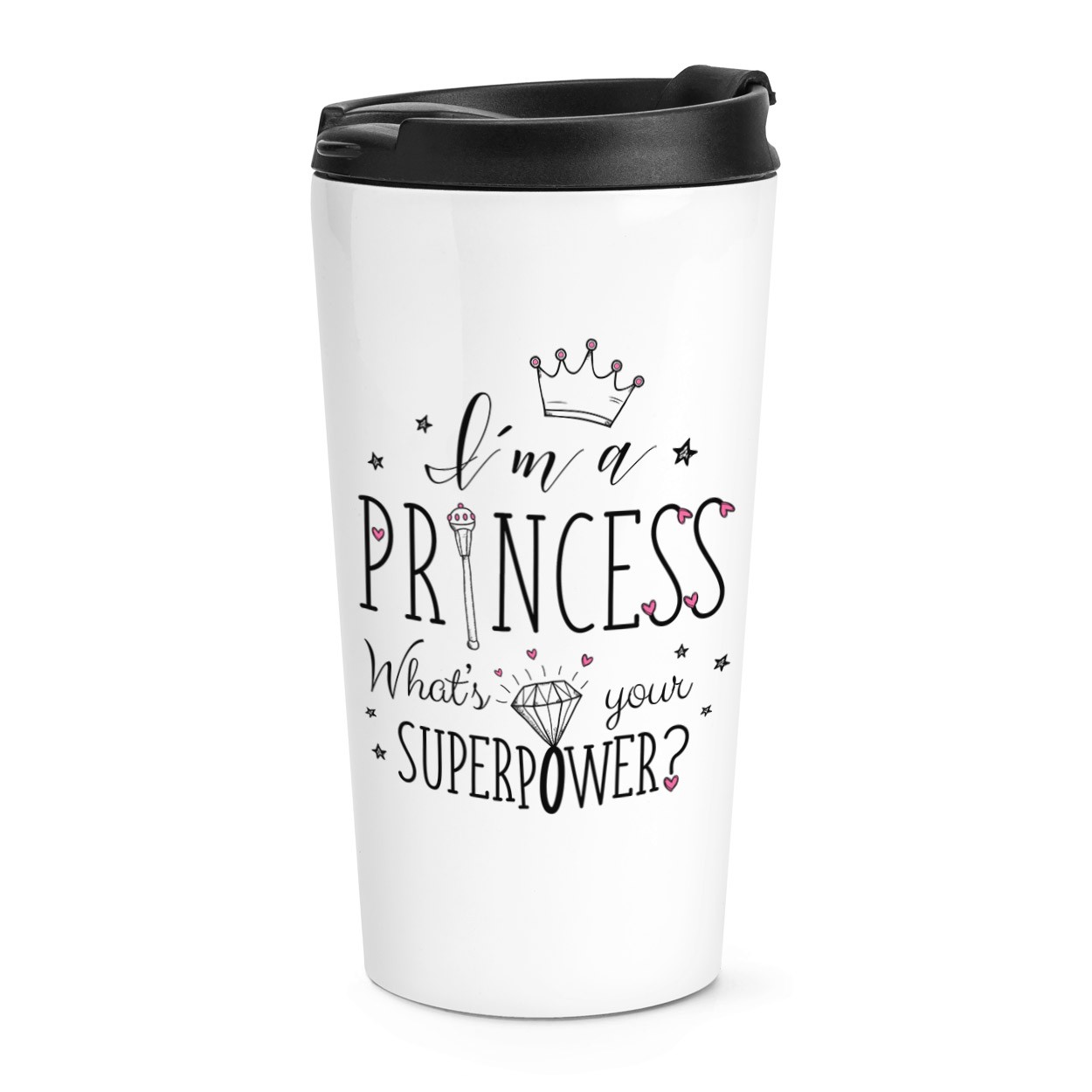 I'm A Princess What's Your Superpower Travel Mug Cup
